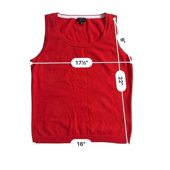 Talbots Red Sweater Vest size M - Picture 3 of 7